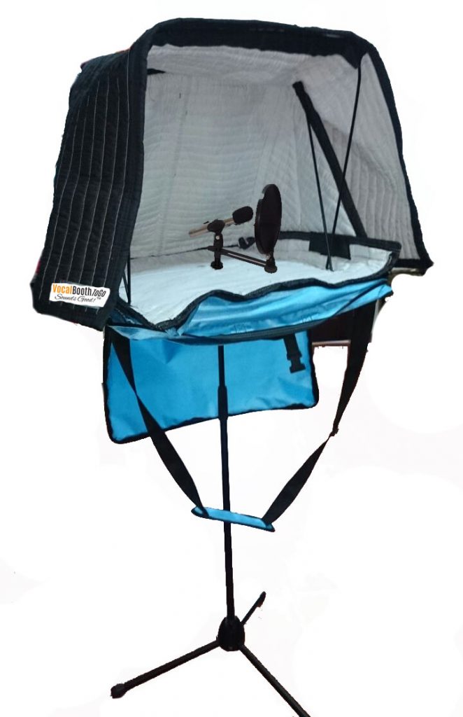 Portable vocal booth voice over